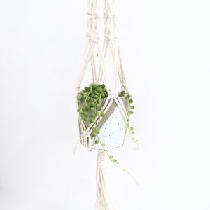 Concrete hanging planter