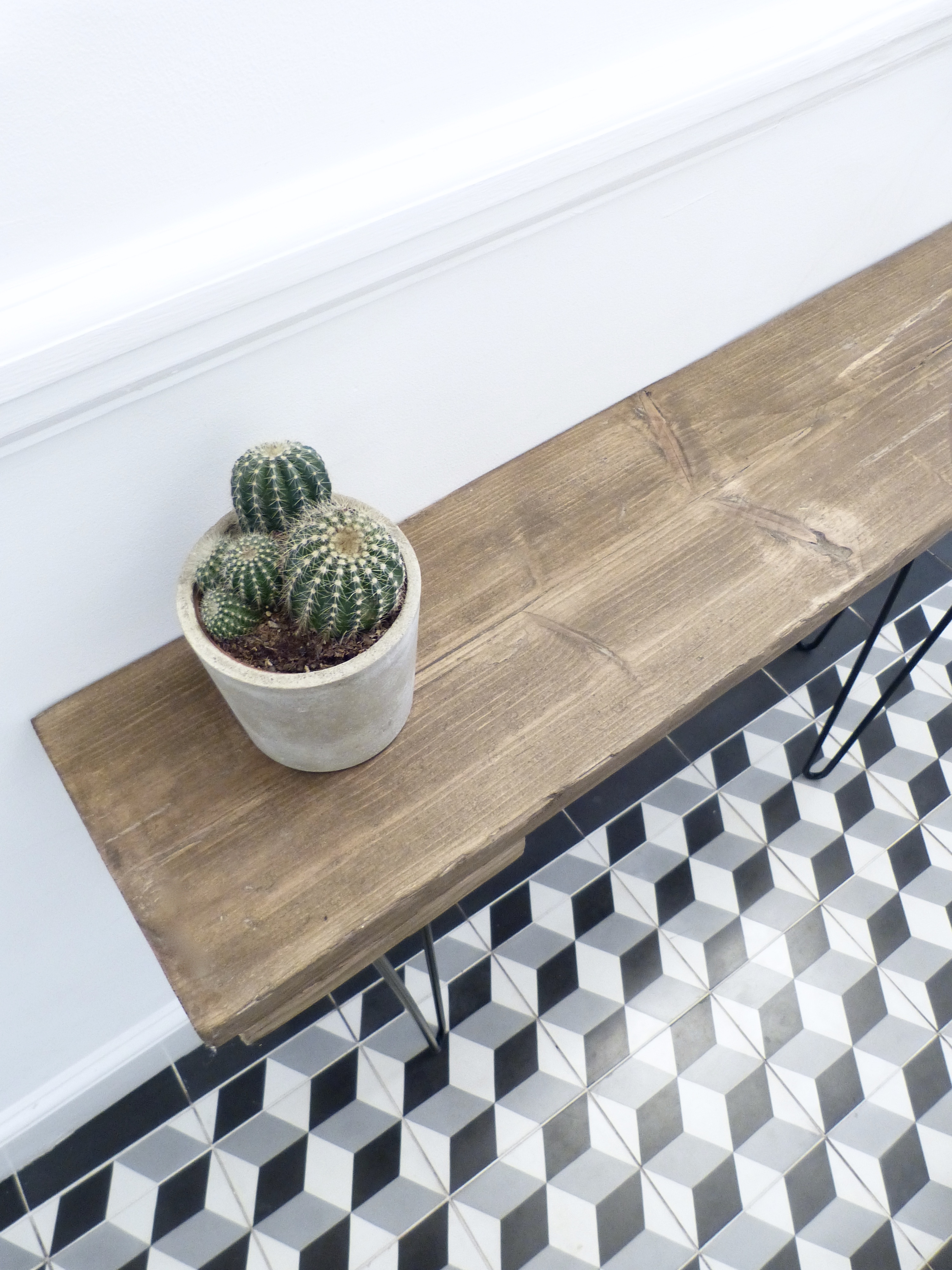 Slim hallway table