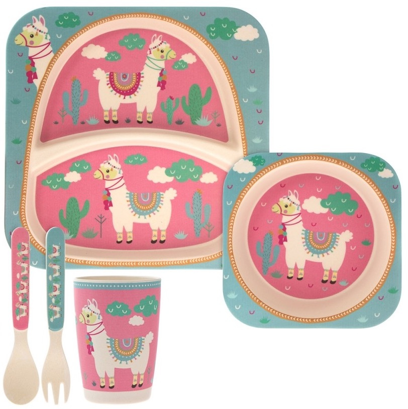Llama Kids Dinner Set