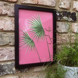 Palm on pink print