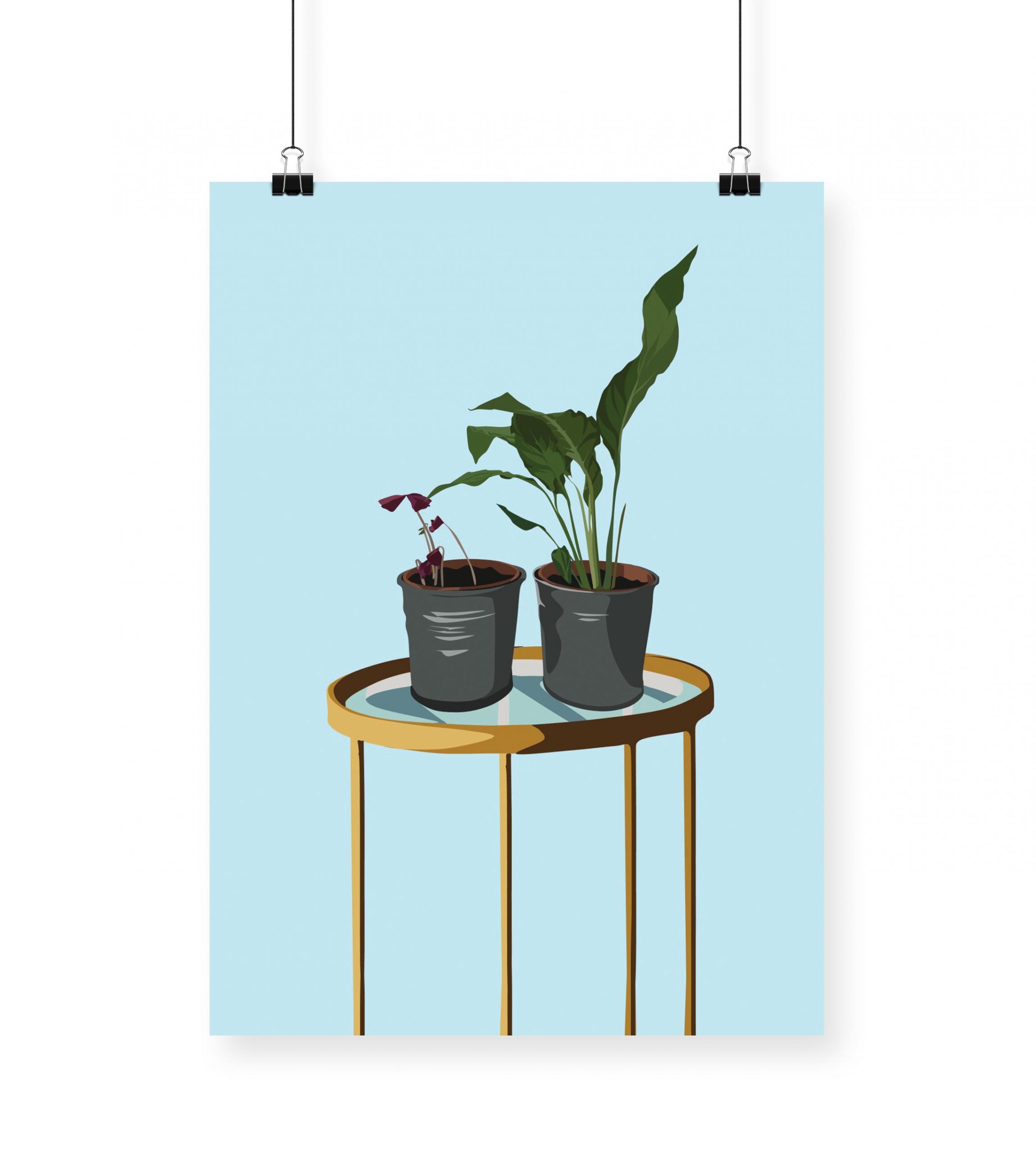 MerryNotes Designs 'Pair of Plants' Print - Image 2