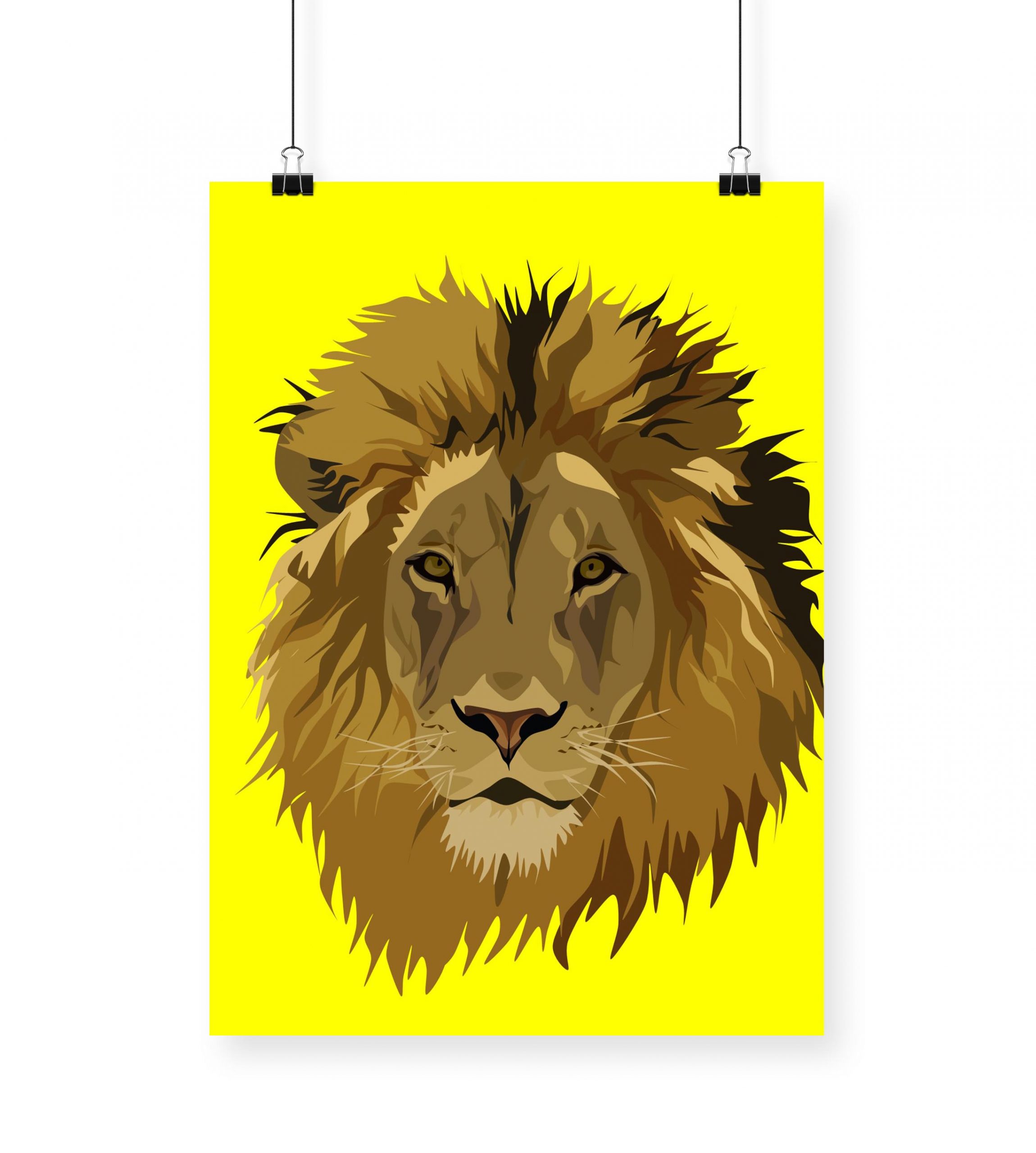 MerryNotes Designs 'Lion' Print in A4 - Image 2