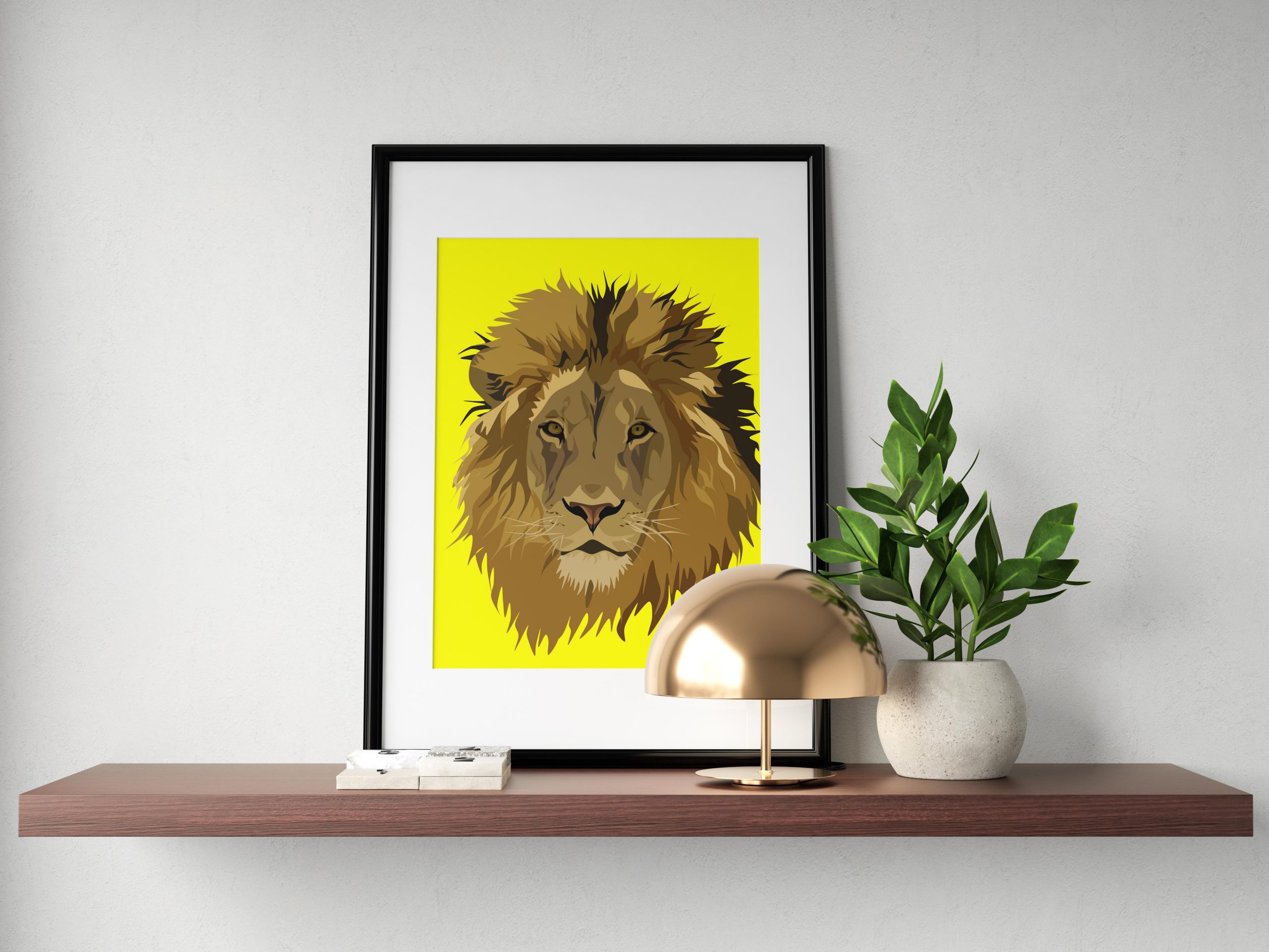 MerryNotes Designs 'Lion' Print in A4