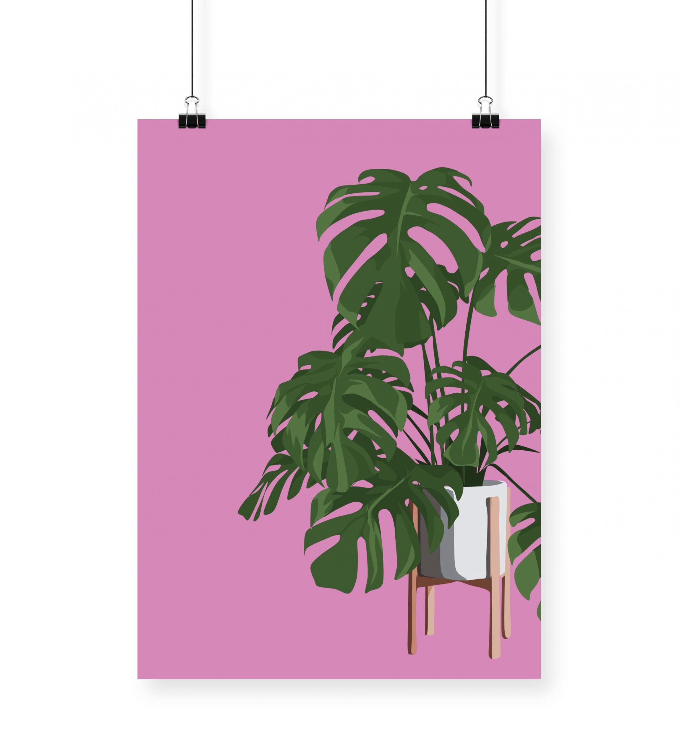 MerryNotes Designs 'Monstera Print' in A4 or A3 - Image 2