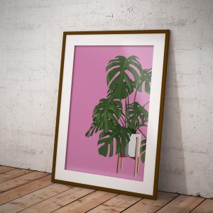 MerryNotes Designs 'Monstera Print' in A4 or A3