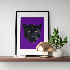 MerryNotes Designs 'Panther' Print in A4