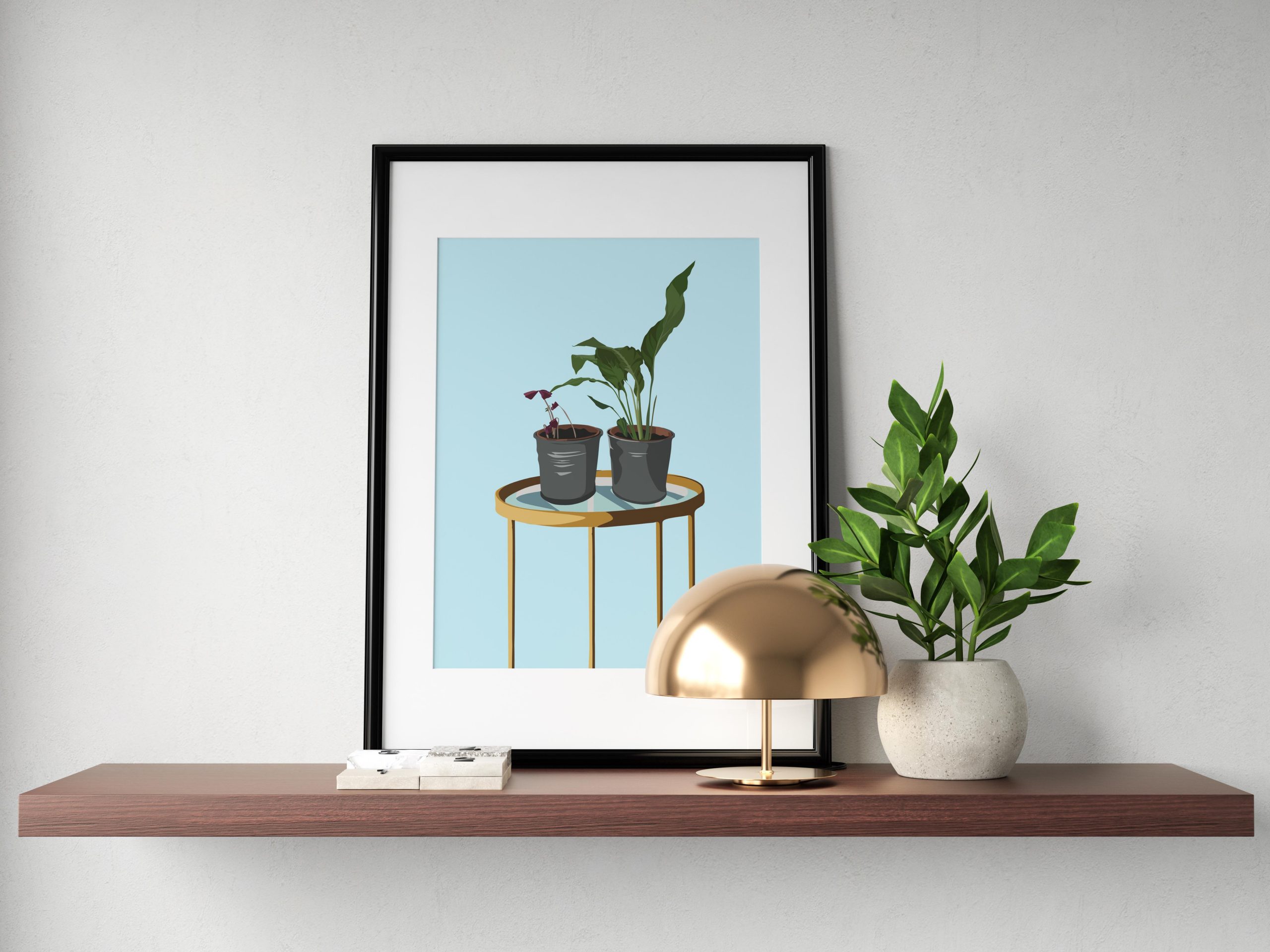 MerryNotes Designs 'Pair of Plants' Print