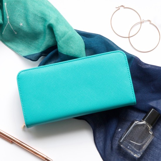 Turquoise wallet