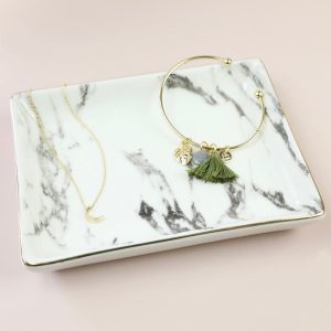 Marble jewellery tray
