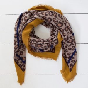 Leopard print scarf