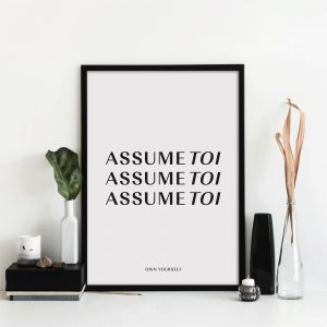 The Clo Collection 'Assume -Toi' in A4