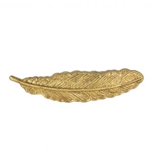 Gold feather handle