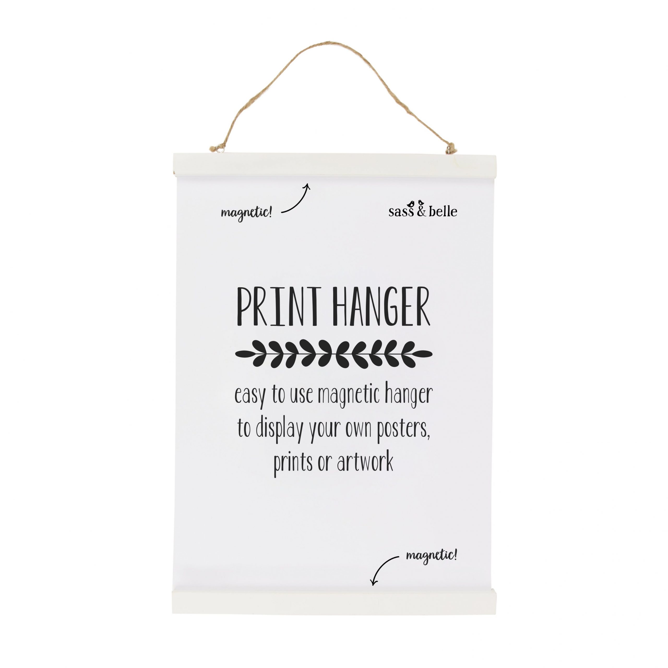 magnetic frame in wood or white